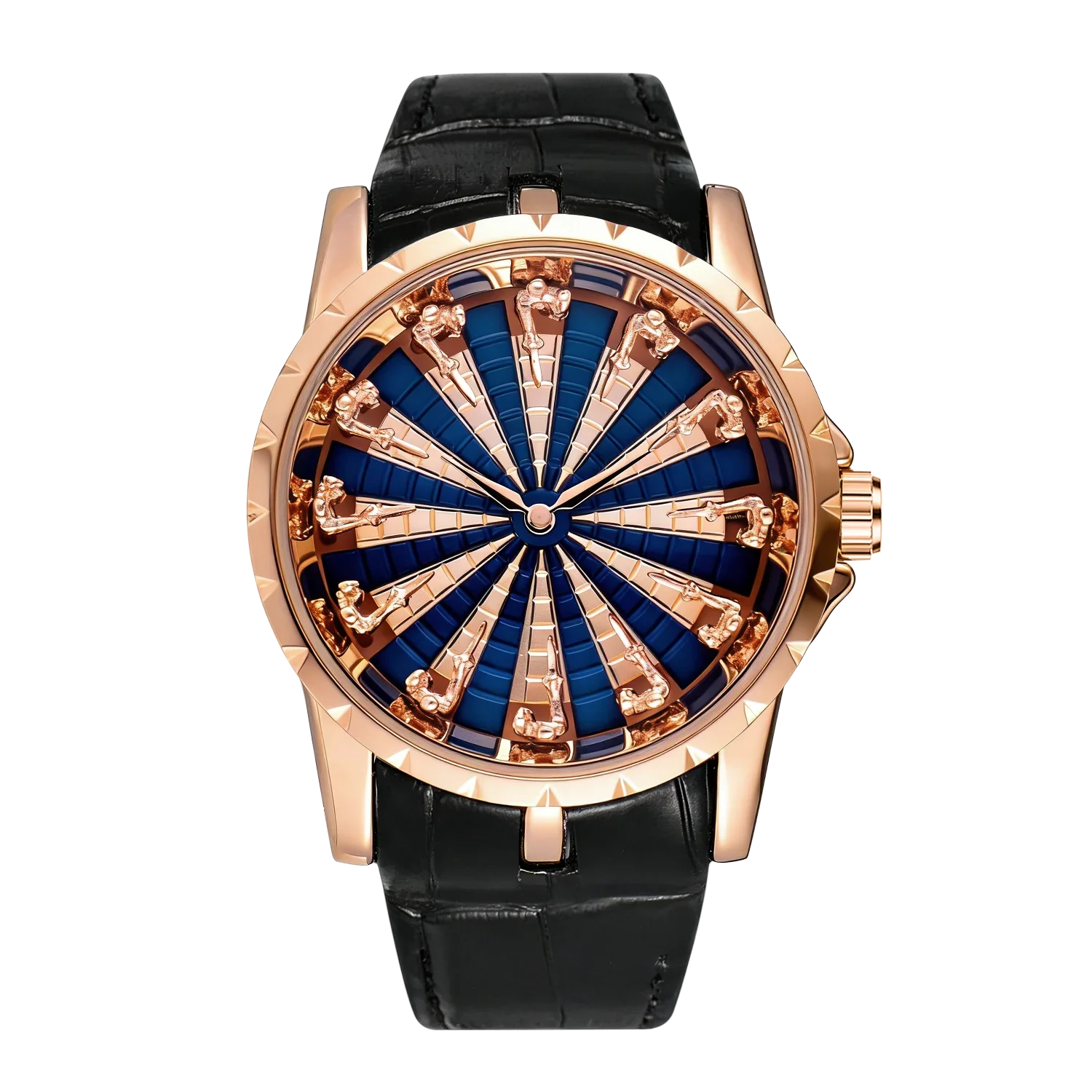 New Fashion Men's Watch with Creative Skull Design, Leather Strap, Elegant Wristwatch, Perfect Birthday or Anniversary Gift for Husband, Boyfriend, Friend Martino Valenti
