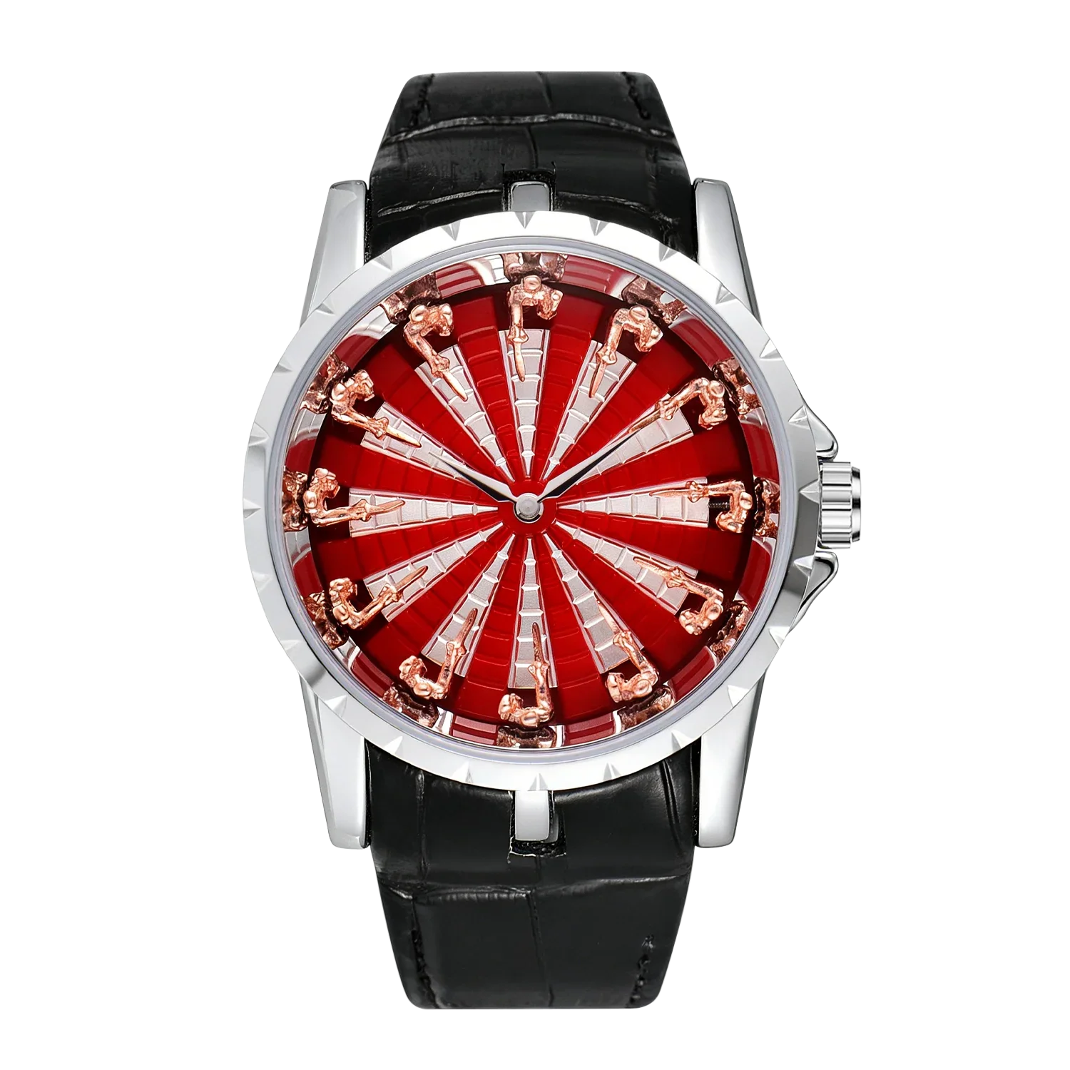 New Fashion Men's Watch with Creative Skull Design, Leather Strap, Elegant Wristwatch, Perfect Birthday or Anniversary Gift for Husband, Boyfriend, Friend Martino Valenti